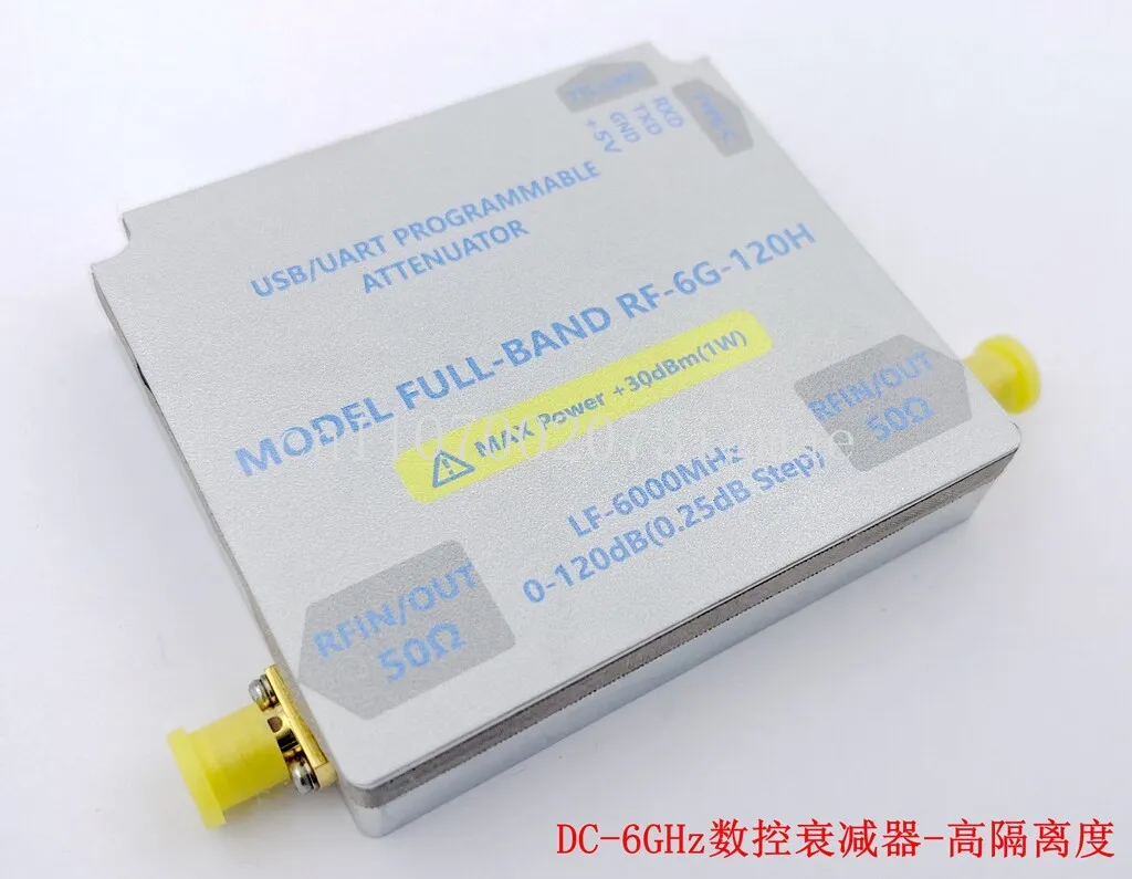 LF-6GHZ-120DB Bidirectional RF numerical control attenuator module, sensitivity measurement, high isolation