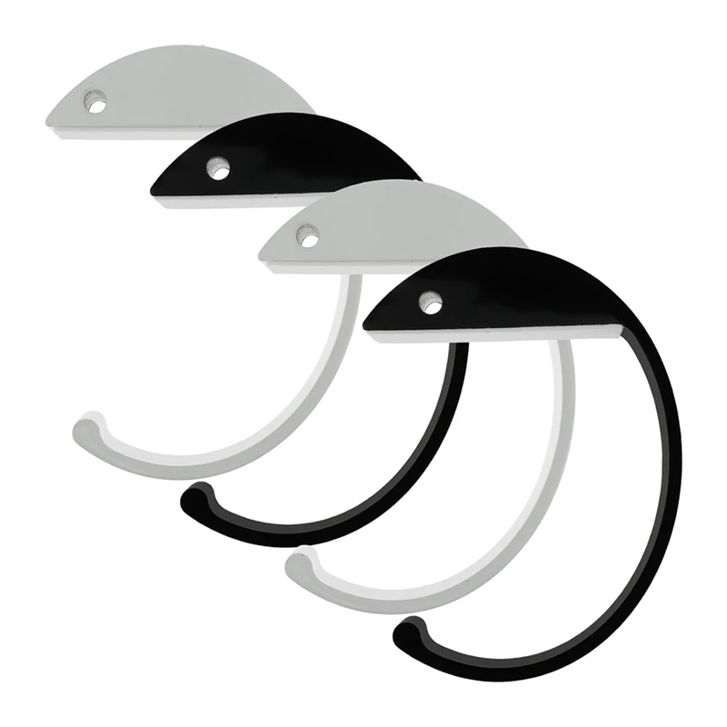 Abwr-dompet kait untuk meja, 4 buah gaya C tas paduan aluminium gantungan tas meja dompet meja Anti selip di bawah meja kait ransel