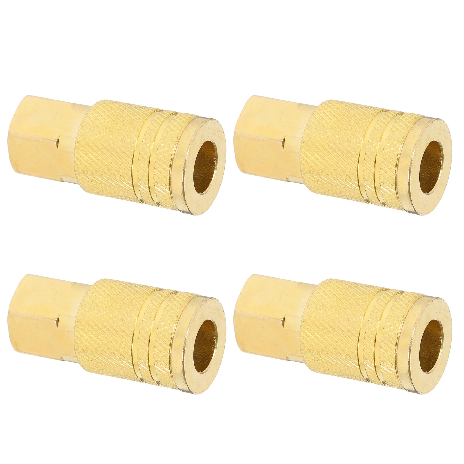 

4Pcs Female Npt Threaded Quick Connect Fittings for Pneumatic Tools Air Compressors Durable Metal Steel Industrial Use