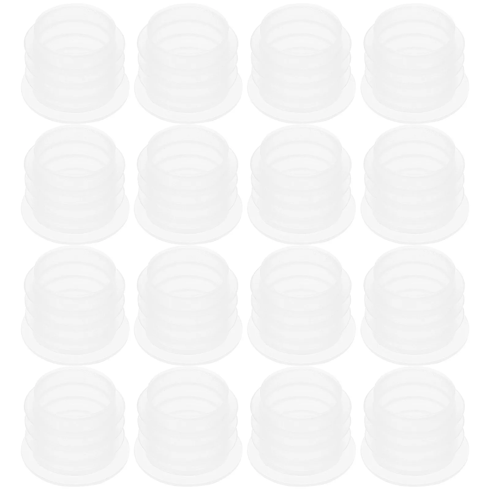 100Pcs Transparent Bottle Stoppers Replacement Caps for Salt Pepper Shakers Laboratory Bottles Hole Plugs End Caps