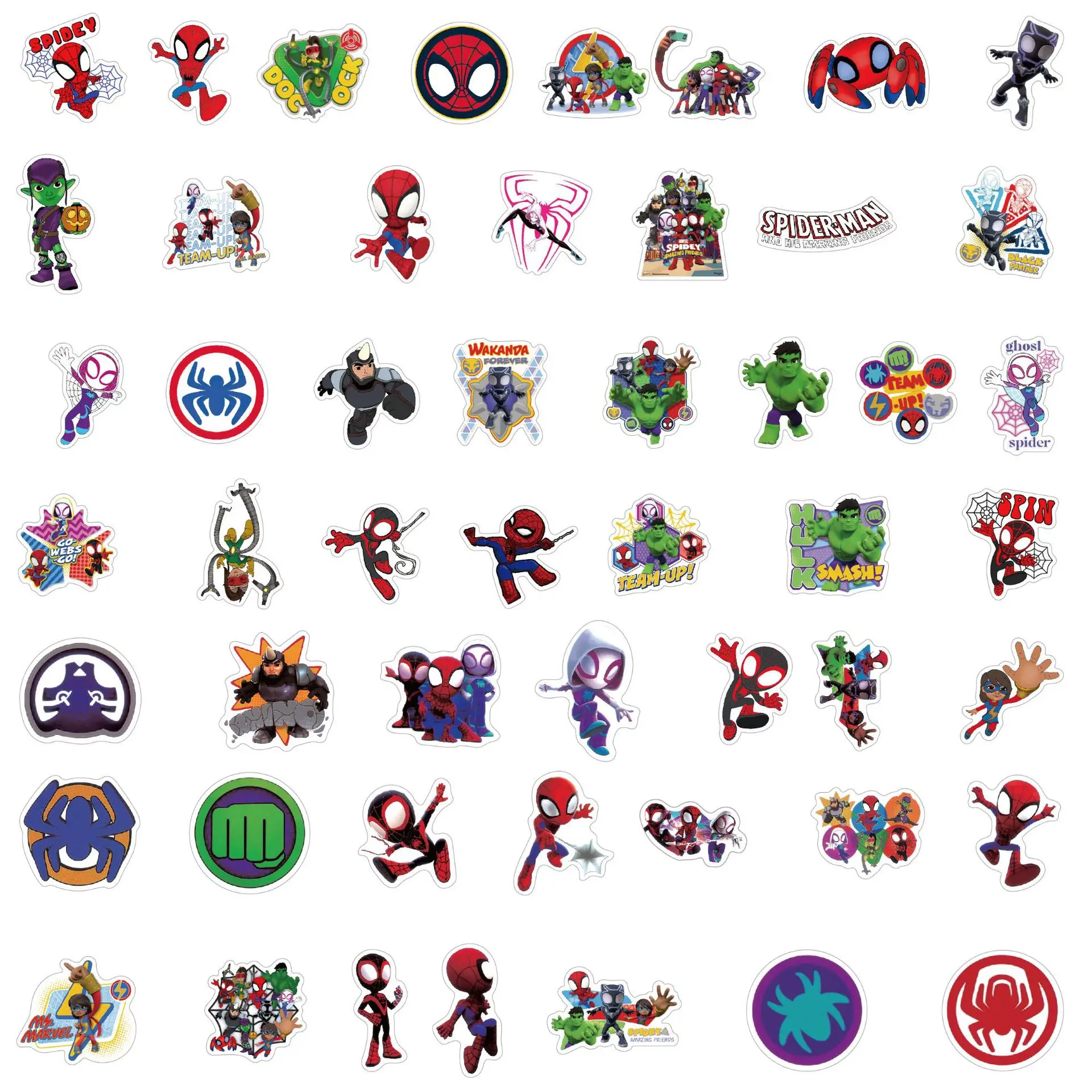 Spidey and His Amazing Friends Stickers Party Favors Gifts for Kids Spiderman Sticker for Birthday Party Favor School Rewards