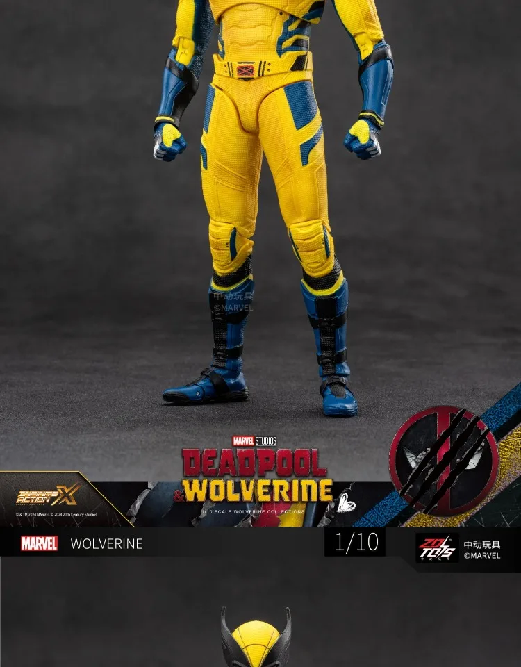 ZD Toys film 1:10 Deadpool & Wolverine Action figures Deadpool Boxed Wolverine Collection Adult Action Figures