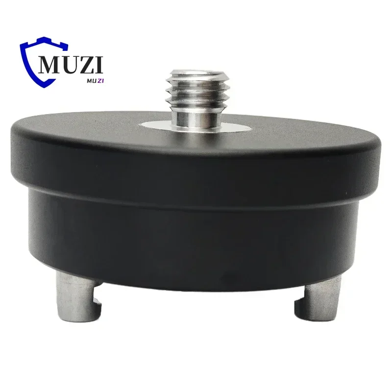 

Black Rotating Type Three-Jaw Tribrach Adapter With 5/8"x11 Mount Rotate Screw For GPS Prisms Surveying Adaptor