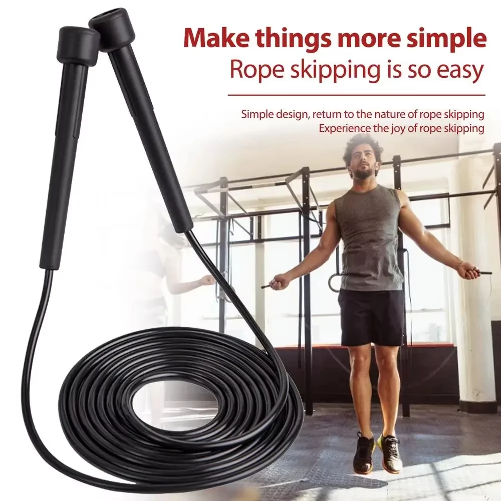 2,8M Geschwindigkeits-Springseil Professionelles Fitness-Springseil für Erwachsene und Kinder Verstellbares PVC-Springseil Muskeltraining Boxtraining