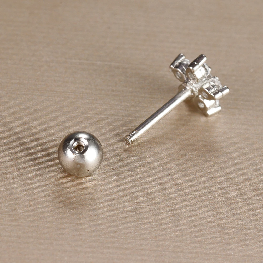 1PC kolczyki sztyfty kwiatowe ze stali nierdzewnej dla kobiet cyrkon Helix ucho Tragus chrząstka kolczyki do piercingu akcesoria biżuteria prezent — zdjęcie 7