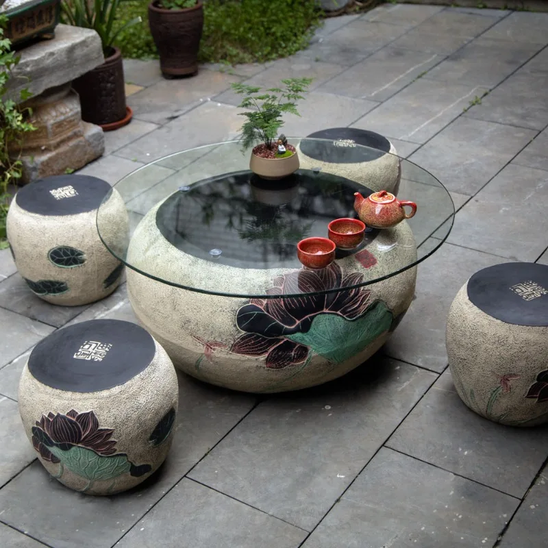 

Retro Luxury Garden Furniture Sets Waterproof Nordic Garden Furniture Sets Outside Gazebo Giardino Arredo Outdoor Furniture