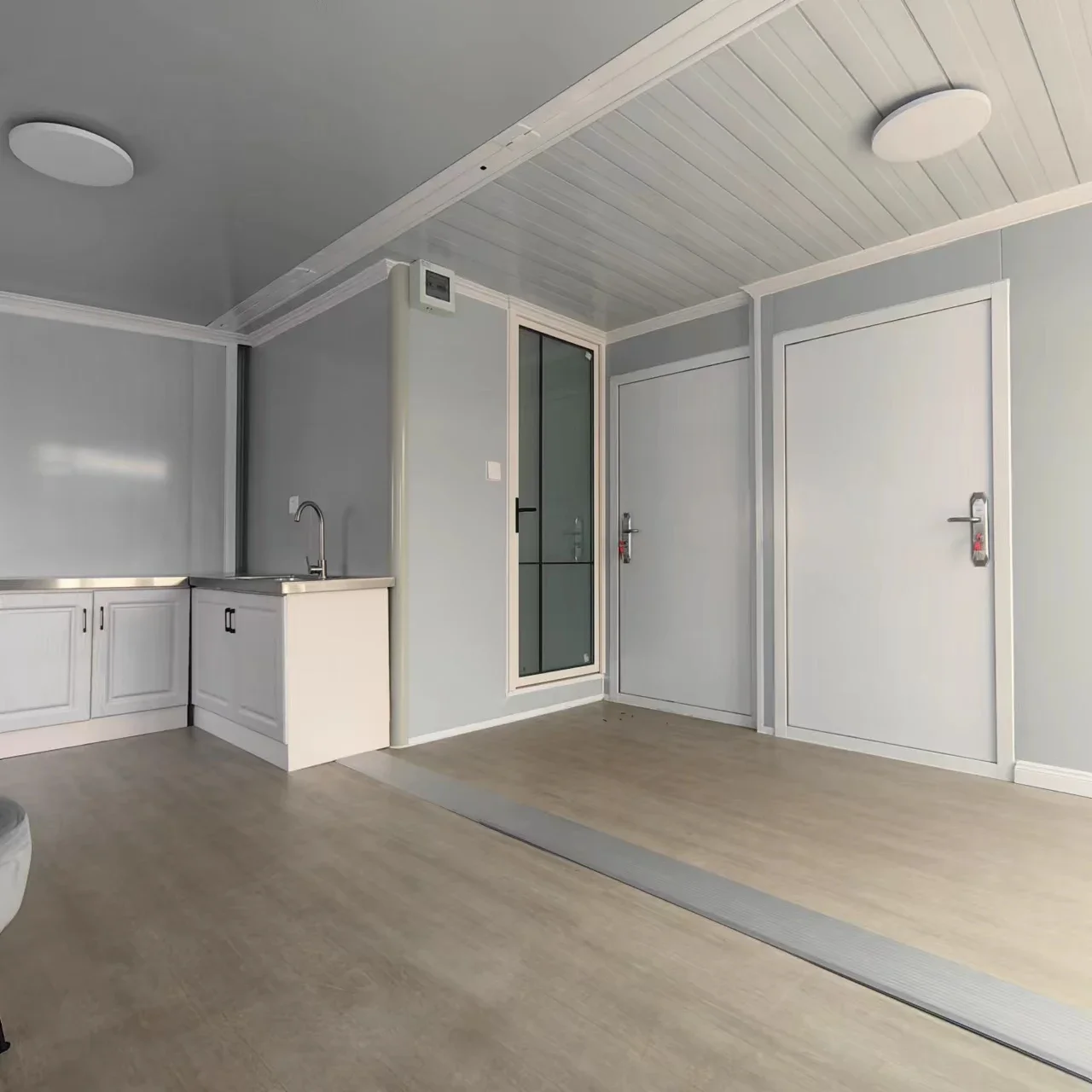 Casa contenedor prefabricada Modular de alto rendimiento, plegable, pequeña pared de vidrio para el hogar, sala de estar al aire libre, Villa móvil de lujo