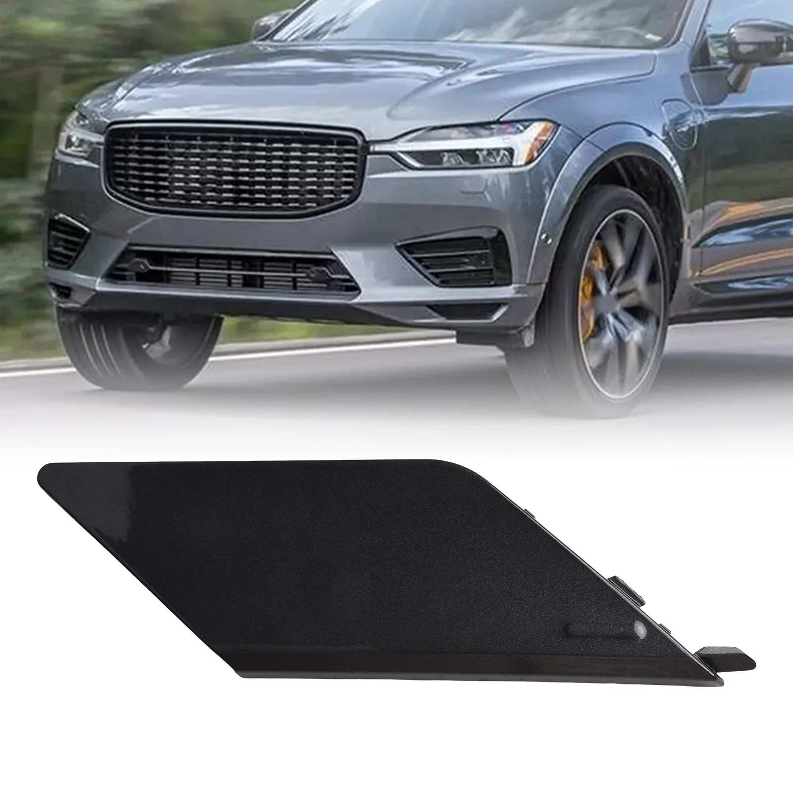 Bumper Tow Hook Rear Bumper Cover Easy Installation Made From Robust Plastic Quick Installation Sleek Black Finish For XC60