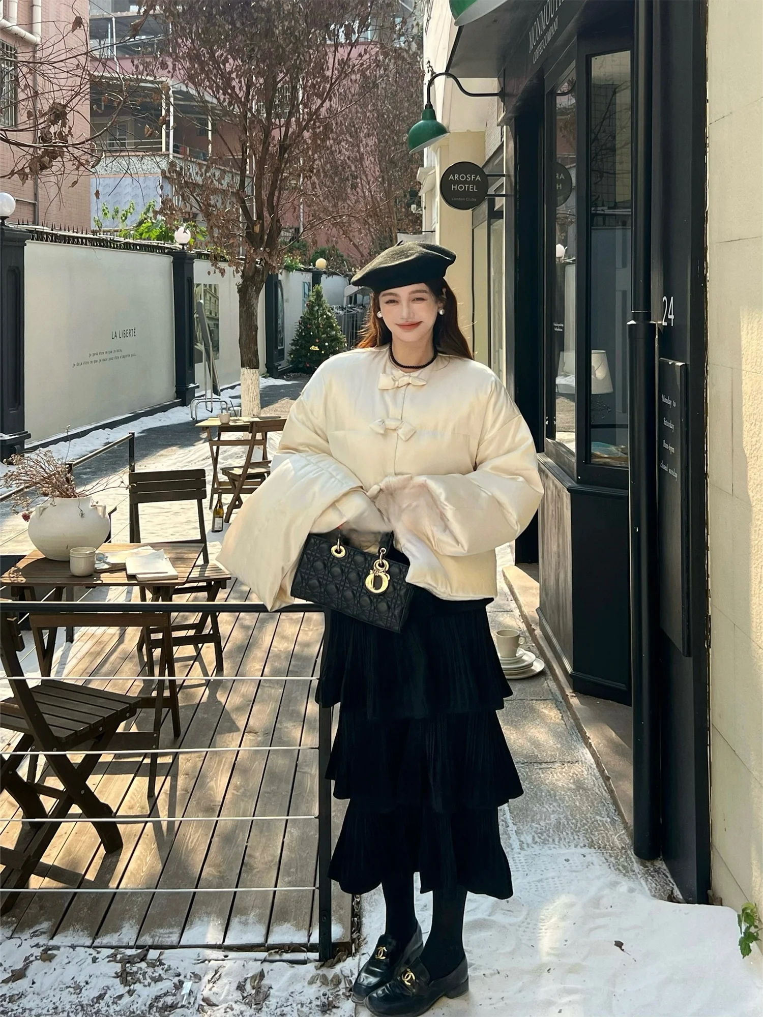 

Юбка Injunestudio Velvet Vintage Cake Skirt женская, многослойная, с высокой талией, для повседневной носки, прогулок, путешествий и свиданий