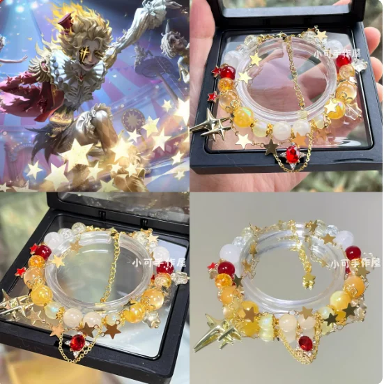 Anime Identity ⅤMike Morton Handmade Bracelet Unisex Hand Chain Pendant Bracelets Accessories Cosplay Props Birthday Gifts XK
