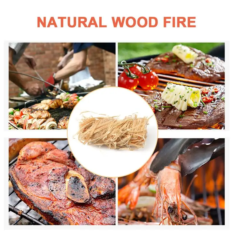 Fire Starters For Campfires 12pcs Wood Wool Fire Lighters Charcoal BBQs Fire Pits Wood Stoves Log Burners Barbecue And Camping