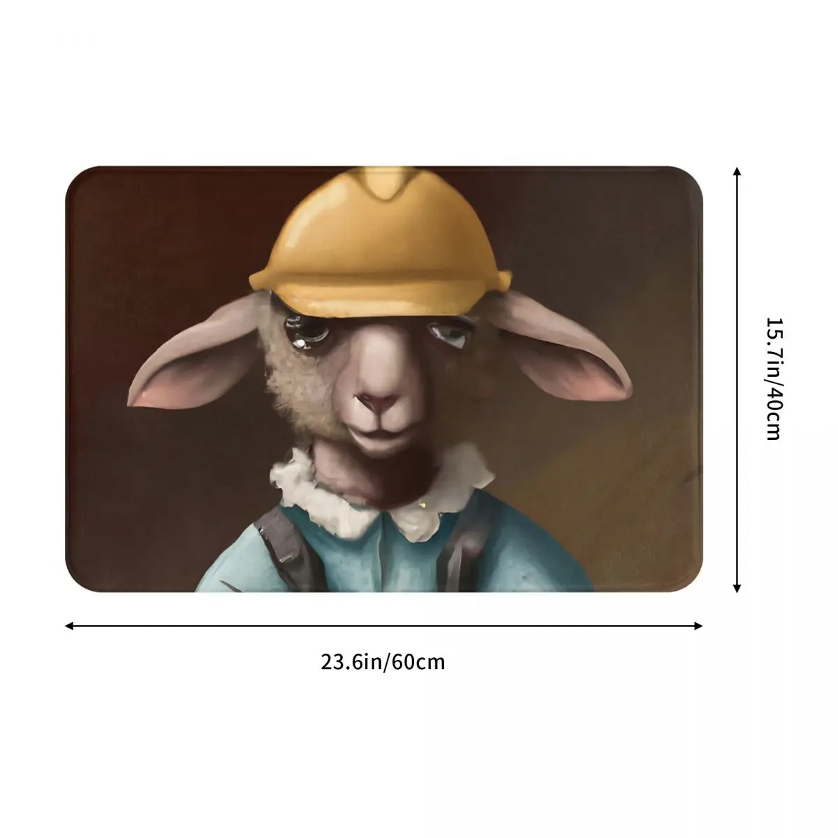 Animal Anti-Slip Doormat Living Room Mat Sheep Miner Floor Carpet Entrance Door Rug Indoor Decor