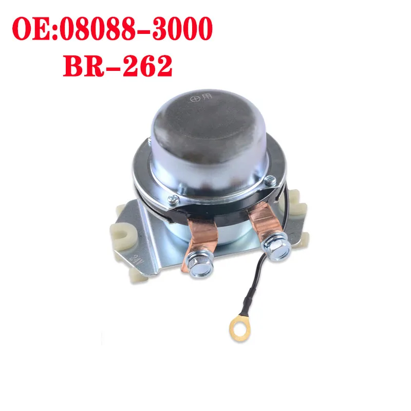 

08088-30000 BR262 24V power main switch positive pole two lines with rubber block suitable for Komatsu PC200-6 PC200-7 excavator
