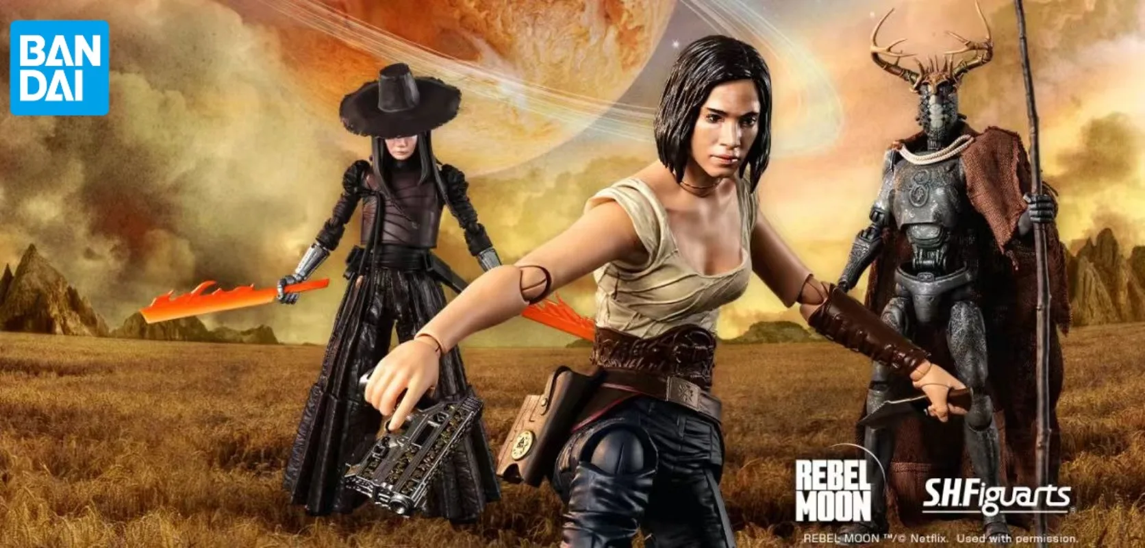 Figura de Acción Coleccionable Bandai S.H.Figuarts Rebel Moon Kora Jimmy Nemesis Fire Vamp, Juguete de Regalo