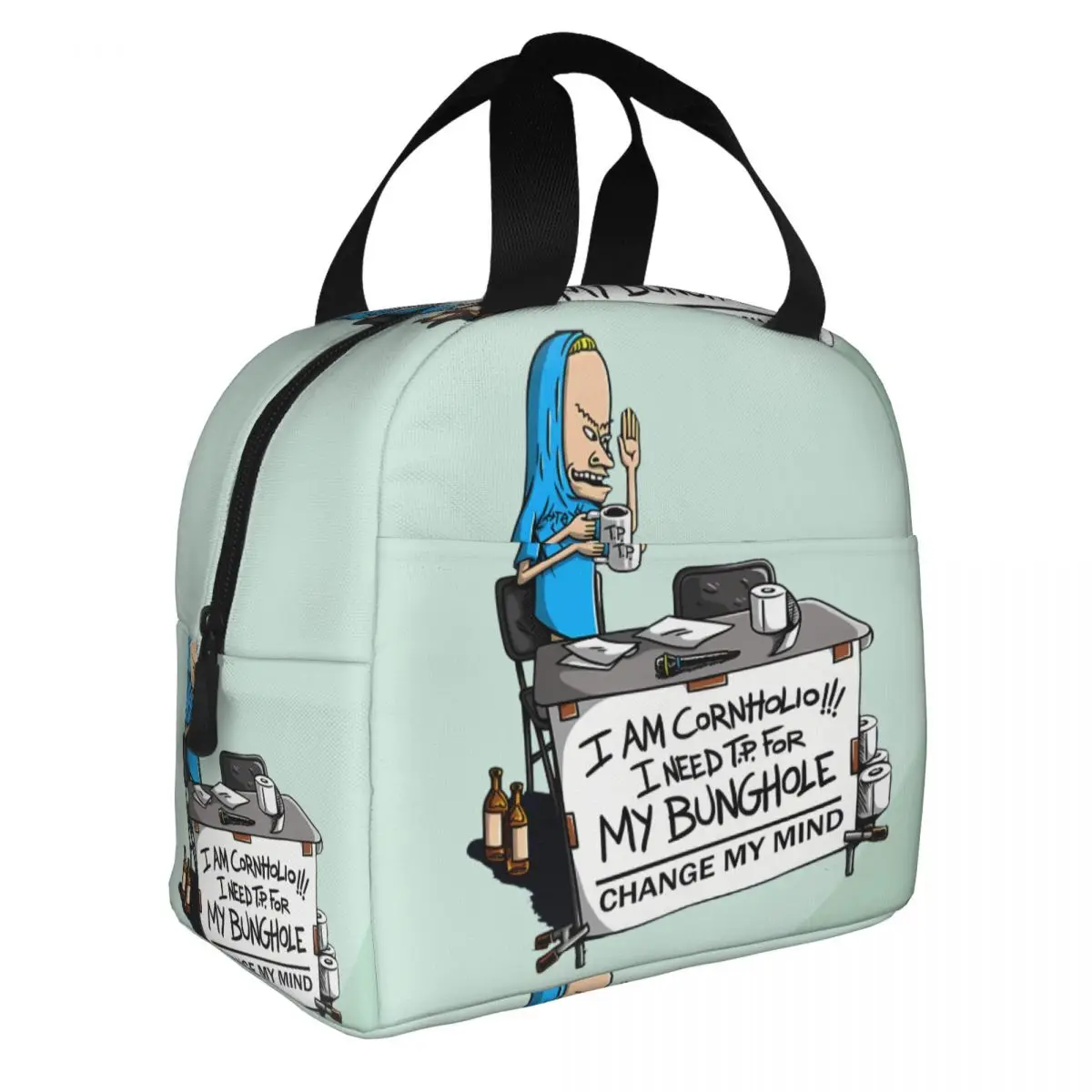 กระเป๋าใส่อาหารสำหรับวัยรุ่นผู้หญิงผู้ชายผู้หญิงผู้ใหญ่2024แข็งแรงใหม่ beavis และ BUTT-HEAD multifunctionlunch containeroffice