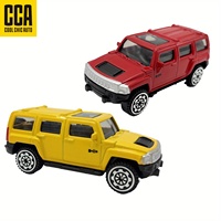 Hummer H3 Alloy Vehicle - Red, Yellow, Alloy Vehicle Models, Smooth Sliding, Micro Models, Kids Toys, Party Favours