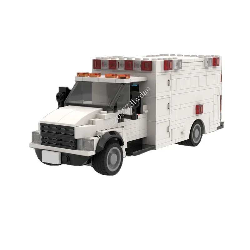 

424PCS MOC City Transportation Fully furnished Ambulance Model Building Blocks Bricks DIY Creative Assembly Kids Toys Gifts