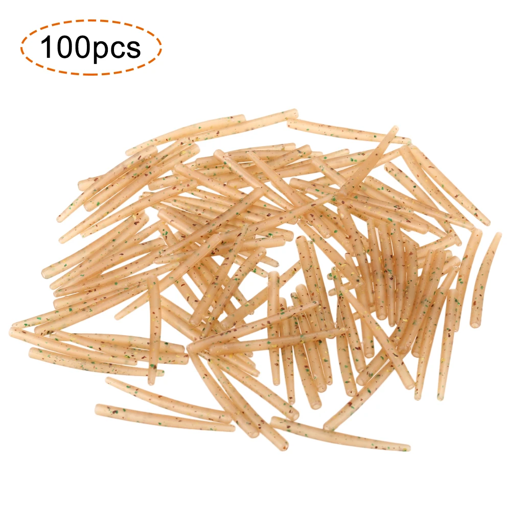 30 stücke 54mm Anti-Tangle-Gummi-Ärmel verbinden sich mit Angelhaken Karpfen grobes Angel zubehör