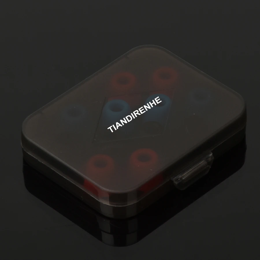 Tiandirenhe 6 pair(12pcs) 5mm Noise Isolating Memory Foam Ear Tips Foam Eartips High quality Earbud Earphone Silicone