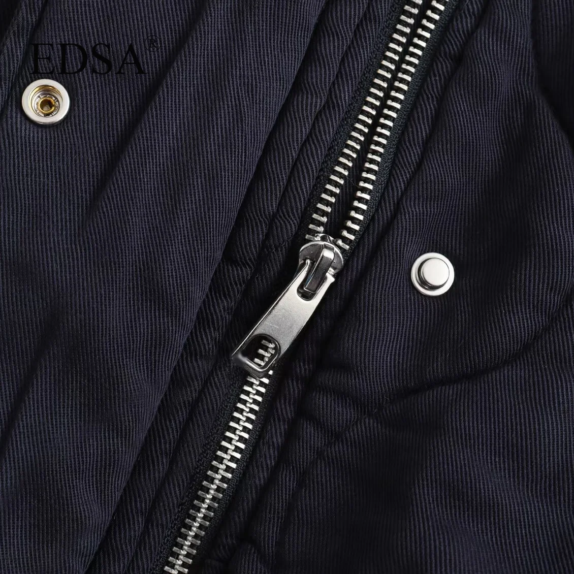 

Women Oversized Quilted Bomber Jackets Thick Warm Coat Long Sleeve Snap-Button Female Outerwear Chic Tops