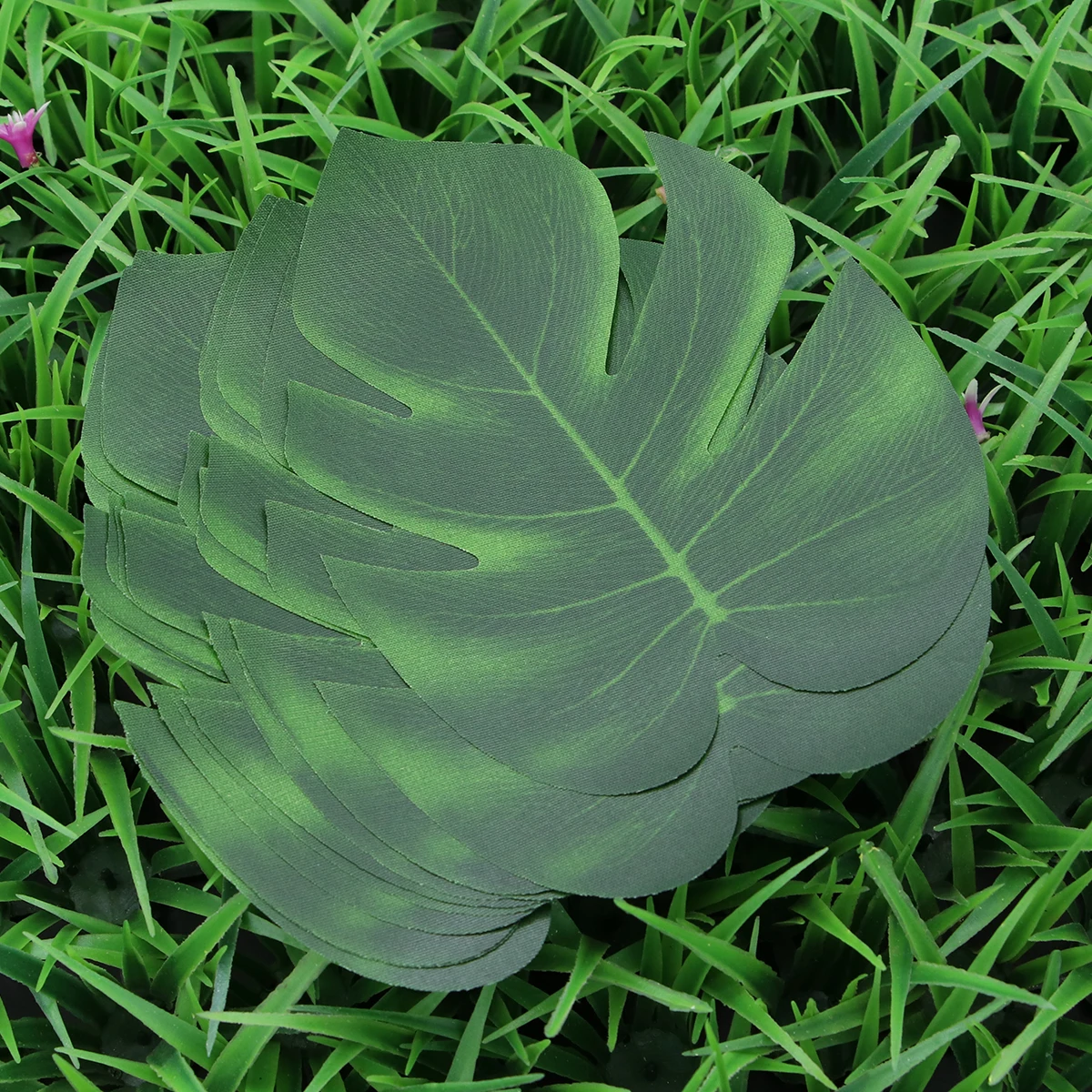 

12pcs Artificial Plants Turtle Fake Turtle Leaves Realistic Fake Leaves For Home Party Store Greenery Decor (Extra Small Size)