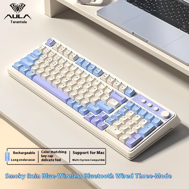 

Aula Tarantula S99 Keyboard Wireless Bluetooth Connection Three Mode Game Office Machine Feel Ergonomic Spider Keyboard