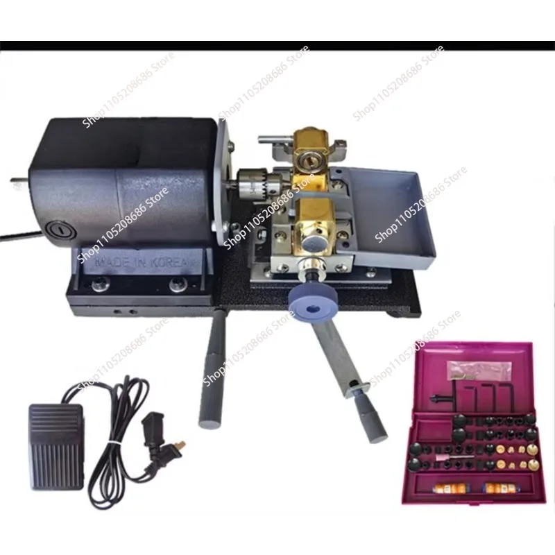 220V 480W Electric Jade Beeswax Puncher Drilling Tool Wooden Round Bead Punching Machine High-power Pearl Drilling Wooden