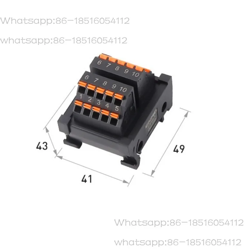 Provincial wiring distribution terminal block ECTB power splitter PLC wiring board one-to-one input and output 10~ 64