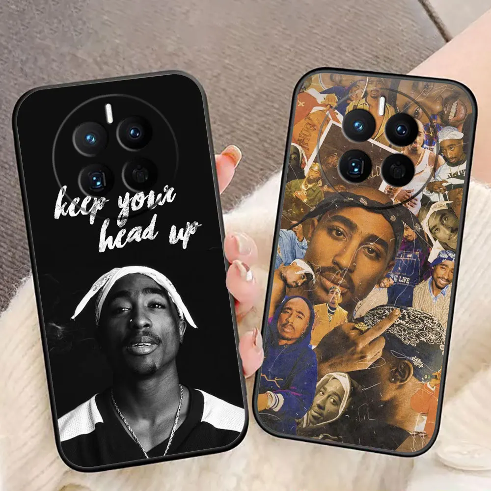 Rap Singer Tupac Shakur Cover Phone Case For HUAWEI P50 P40 P30 P20 P10 P9 P SMART MATE 30 20 20X 10 Pro Lite Case Funda