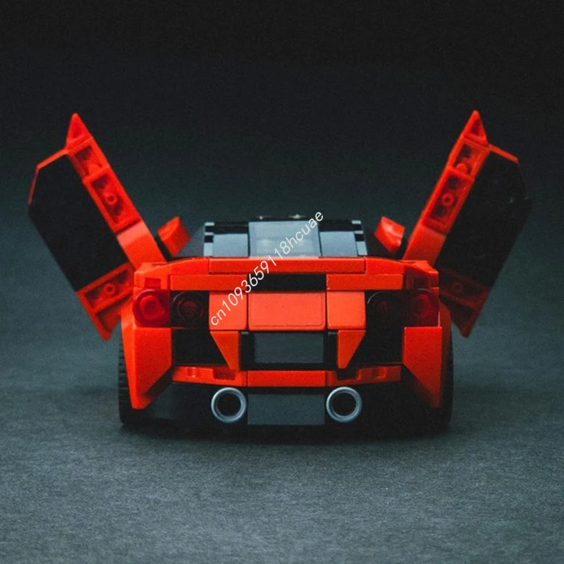 343 pçs moc f8 tributo especial cidade campeões supercar modelo blocos de construção ideia educação brinquedos aniversário presentes natal