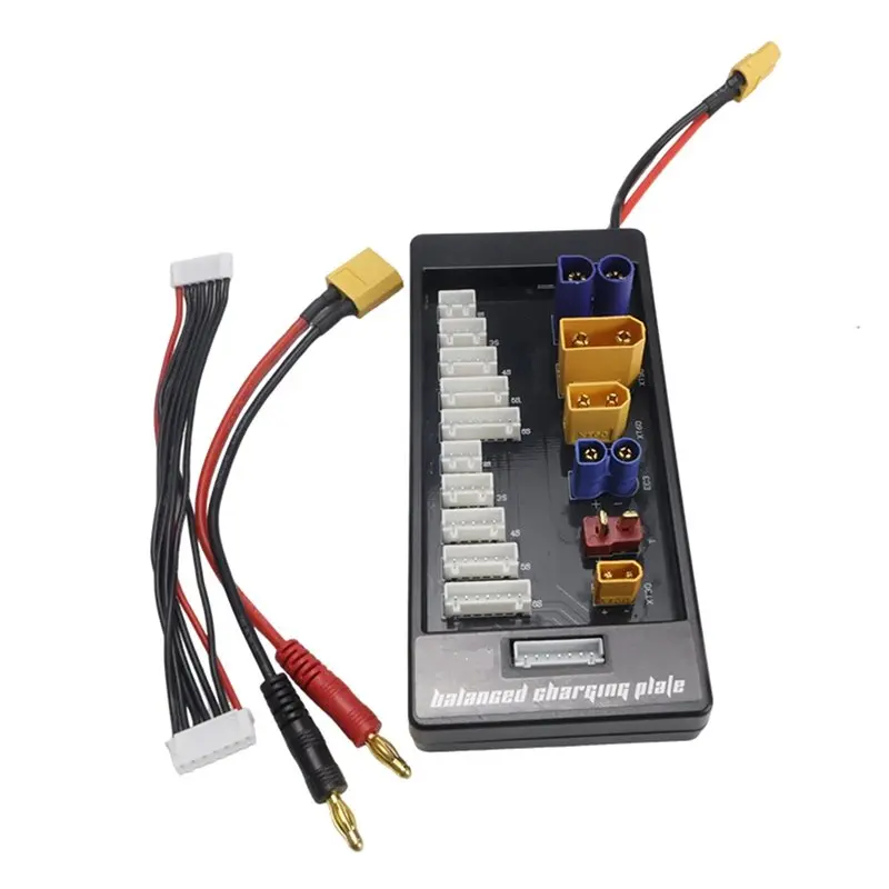 

Плата для LiPo аккумуляторов SQPP-XT90/30 EC3 EC5 T XT60 6S с разъемами 2-6S для балансировочных устройств Imax B6 B6AC IDST Q6 Lite