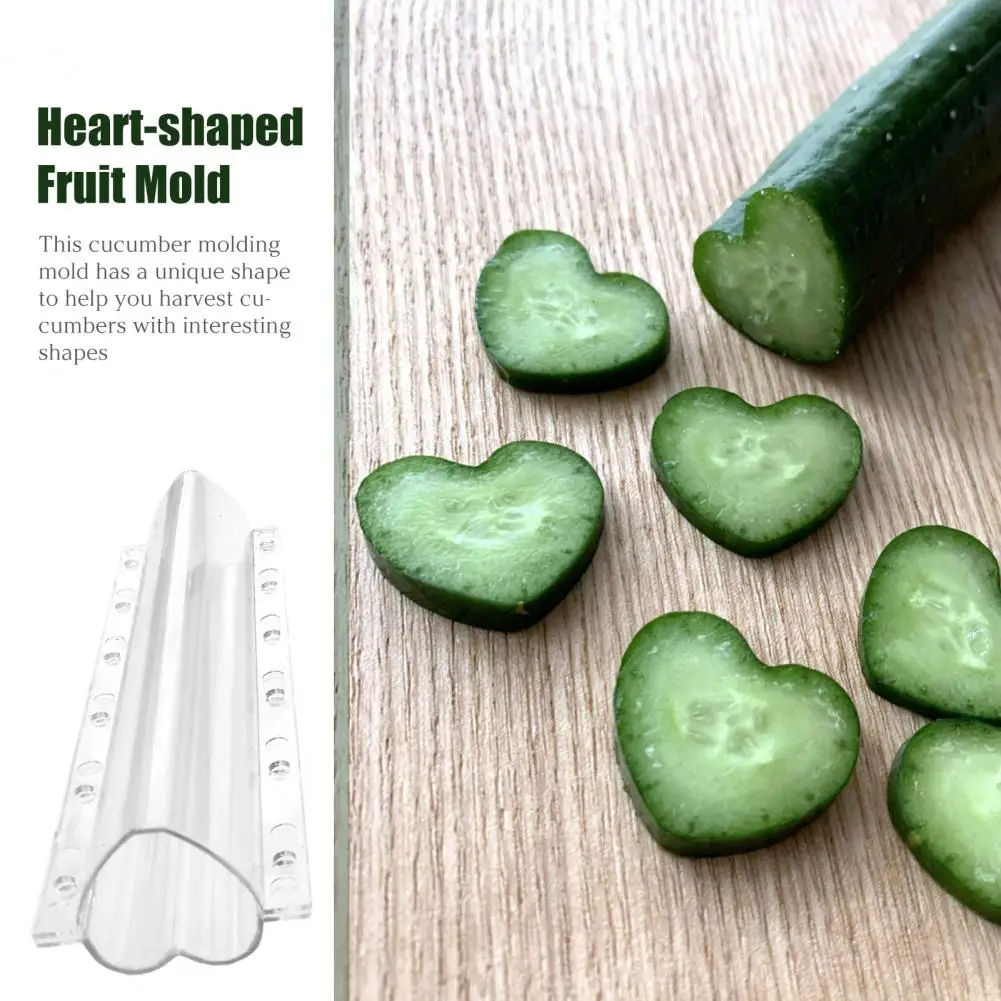 Cucumber Mold Vegetable Shaping Mold Heart Star Shaped Cucumber Growing Molds for Garden Vegetables Non-toxic Vegetable for Easy