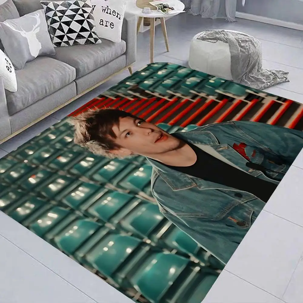 Singer L-Louis T-Tomlinson Music Floor Mat Rectangle Anti-slip Home Soft Badmat Front Door Indoor Outdoor Mat Welcome Doormat