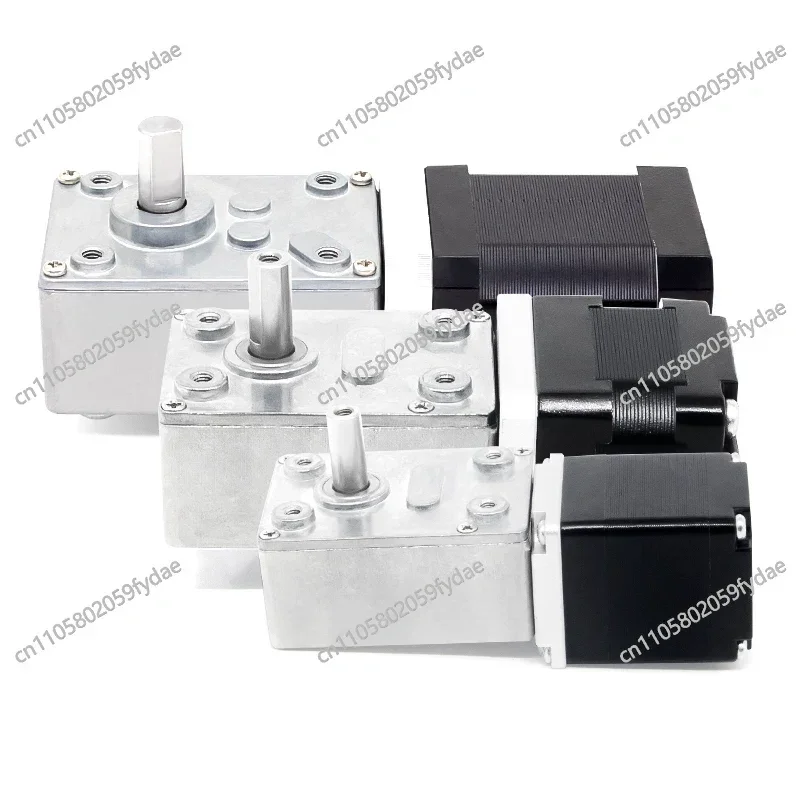 Turbo Worm Gear Reducer 28/35/42/57 Stepper Motor Motor Worm Gear Right Angle Self-locking Miniature Large Torque
