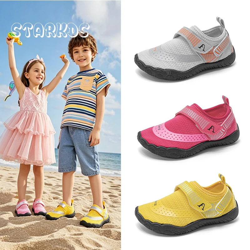 Aqua Shoes Kid Summer Beach Barefoot Water Shoes Boy Girl Swimming Lightweight Non-Slip Seaside River Walk Mesh Sneakers Child