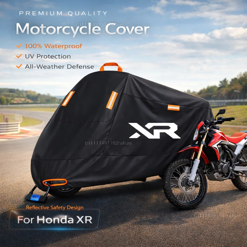 

For Honda 2005-2012 Motorcycle Cover Waterproof Thickened Polyester Tarpaulin UV Protective Outdoor Rain Dust Sun Scooter Cover