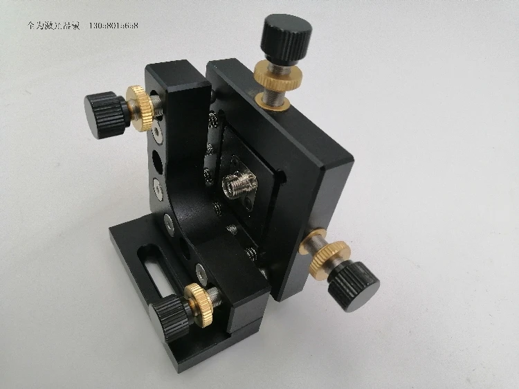 Precision Fiber Coupler Manual Fiber 4D Translation Stage Horizontal Adjustment ±2mm, Tilt Adjustment ±4 Degrees FC/SMA905