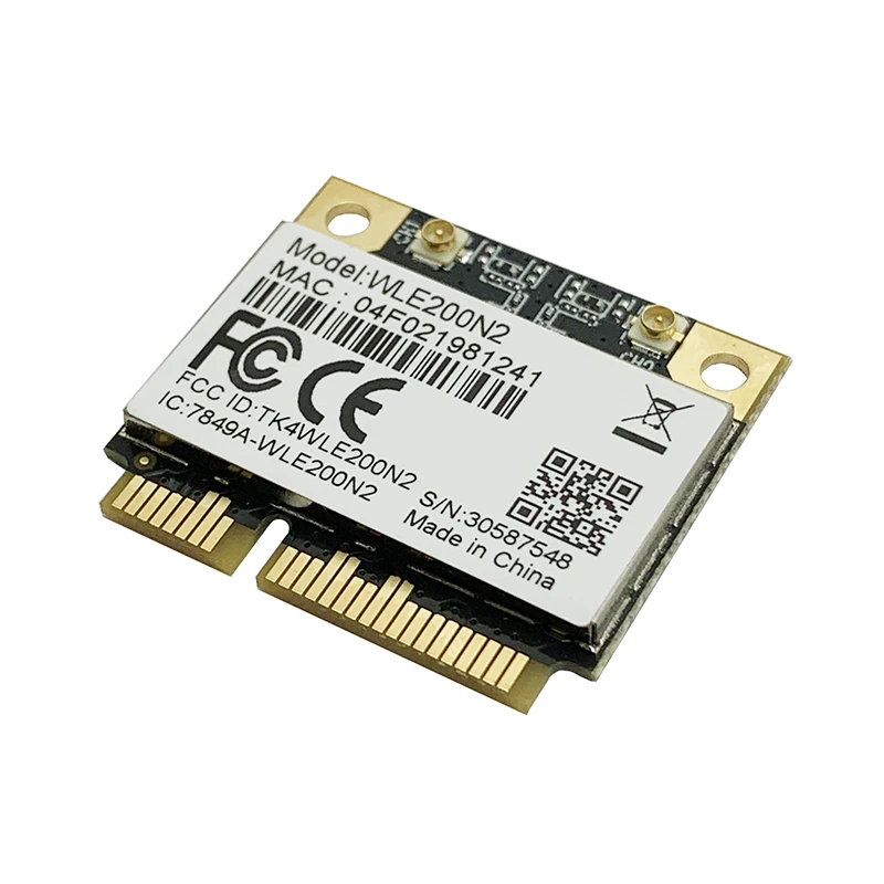 Imagem -03 - Módulo sem Fio Compex Wle200n2 802.11bgn Pci Express Metade Mini Cartão 2.4ghz 2x2 Qualcomm Atheros Ar9287 Ipex U.fl Interface