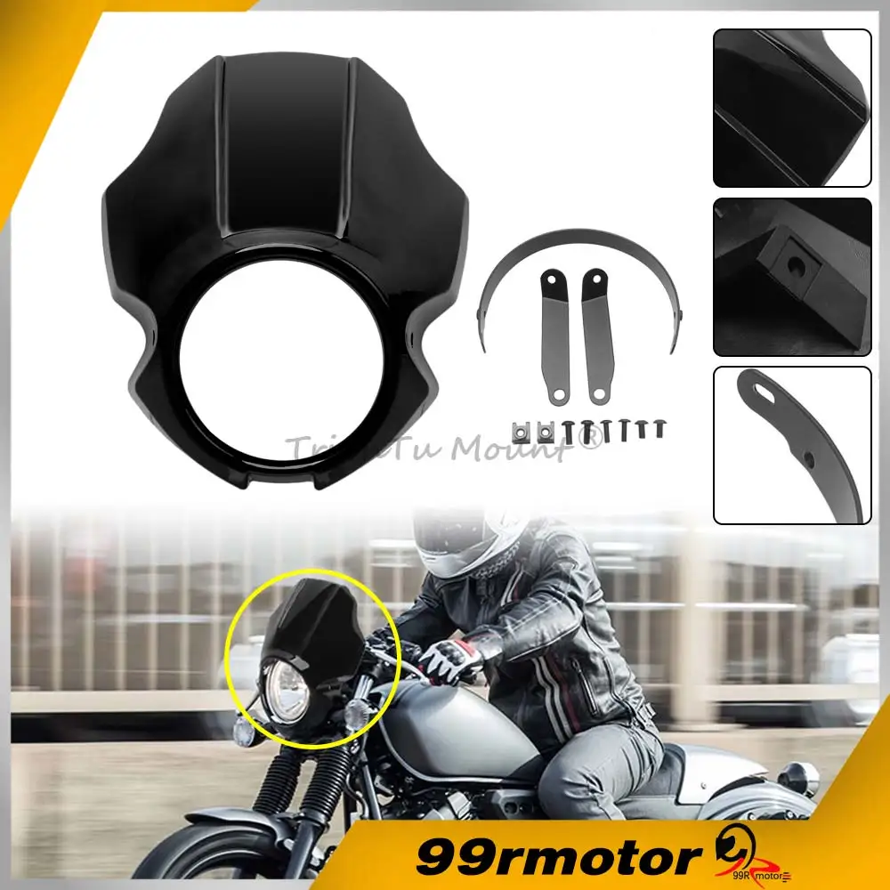 For Yamaha XVS 950 SPEC BOLT 950 2014 2015 2016 2017 2018 2019 2020 Vivid Black Front Fairing +Mounting Hardware Motorcycle