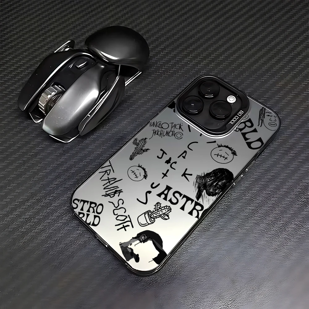 Funda de teléfono de lujo para iPhone, carcasa trasera a prueba de golpes, mate caramelo, Travis Scott Cactus Jack, 15, 14, 13, 12, 11 Pro Max, X,