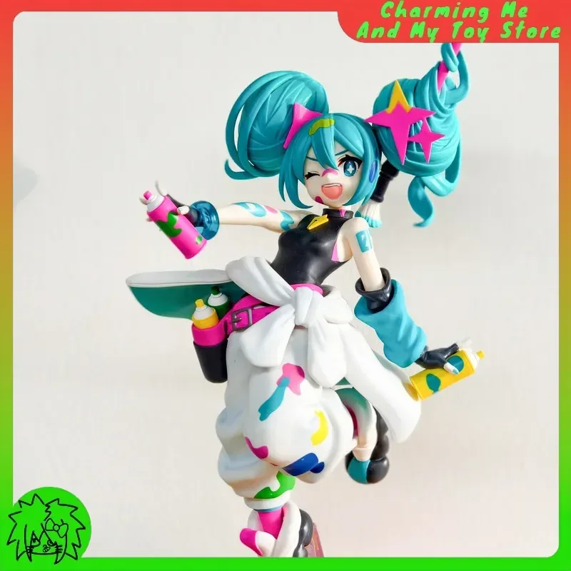 하츠네 미쿠 피규어 페인팅 걸 시리즈 PVC 19cm 상품 컬렉션 디스플레이 액션 피규어 애니메이션 장난감 선물 공식 재고 있음