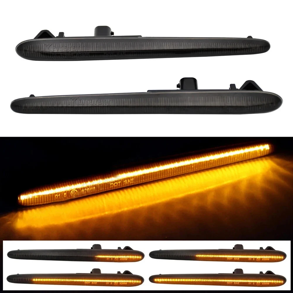 

Pair of LED Dynamic Side Marker Turn Signal Lights For Alfa For Romeo For Giulietta Front 2010 2016 Replacement