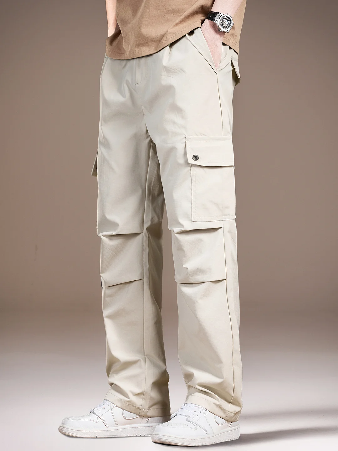 

High-End American Retro Paratrooper Workwear Pants Men's Straight Loose Autumn New Trendy Brand Wide Leg Casual Pants