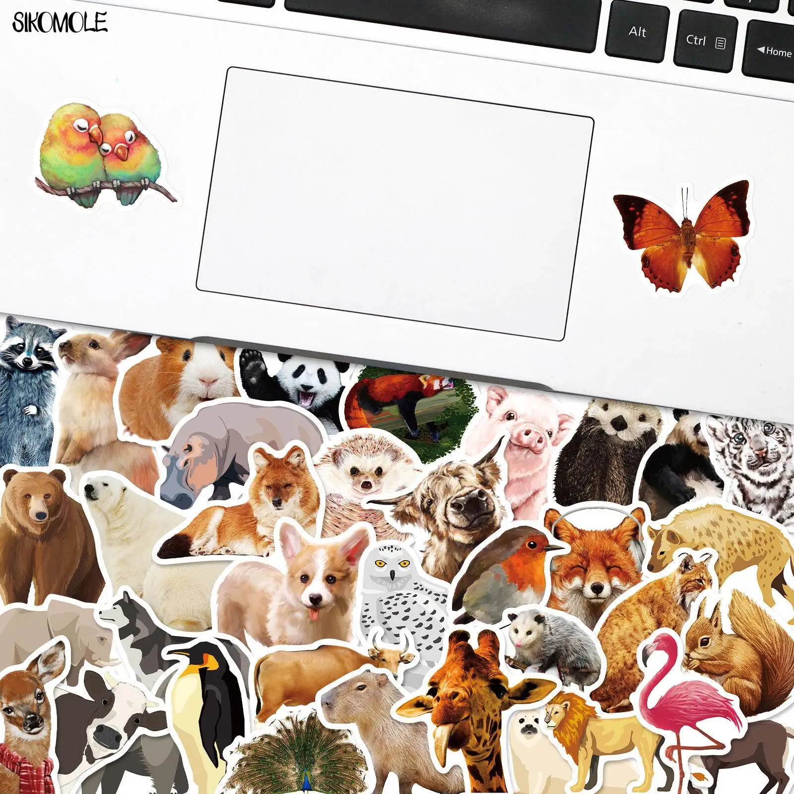 10/30/50Pcs Cartoon Zoo Wilde Dieren Stickers Kawaii Hond Varken Diy Kinderen Speelgoed Telefoon Skateboard Laptop decals Graffiti Sticker F5