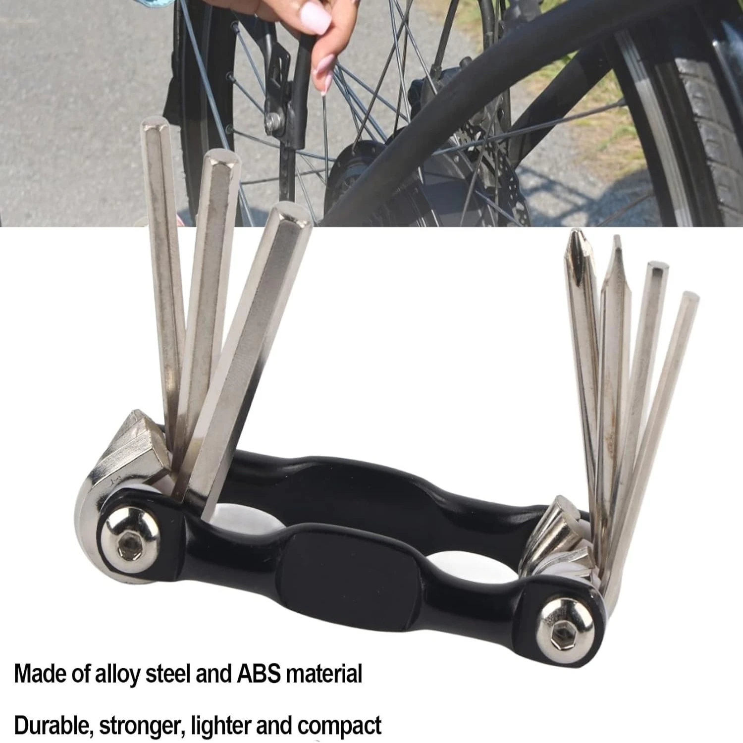 Compact, versatile, and efficient 7 in 1 Multifunctional Cycling Bike Repair Tool Set - portable kit for cyclists on-the-go! Inc