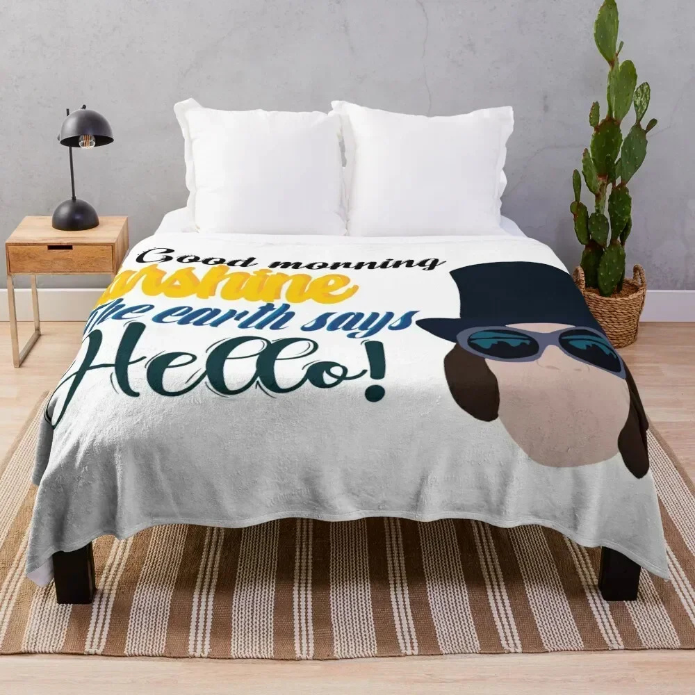 Buenos días, estrella, la Tierra dice hola! Manta suave de felpa como regalo de inauguración de casa