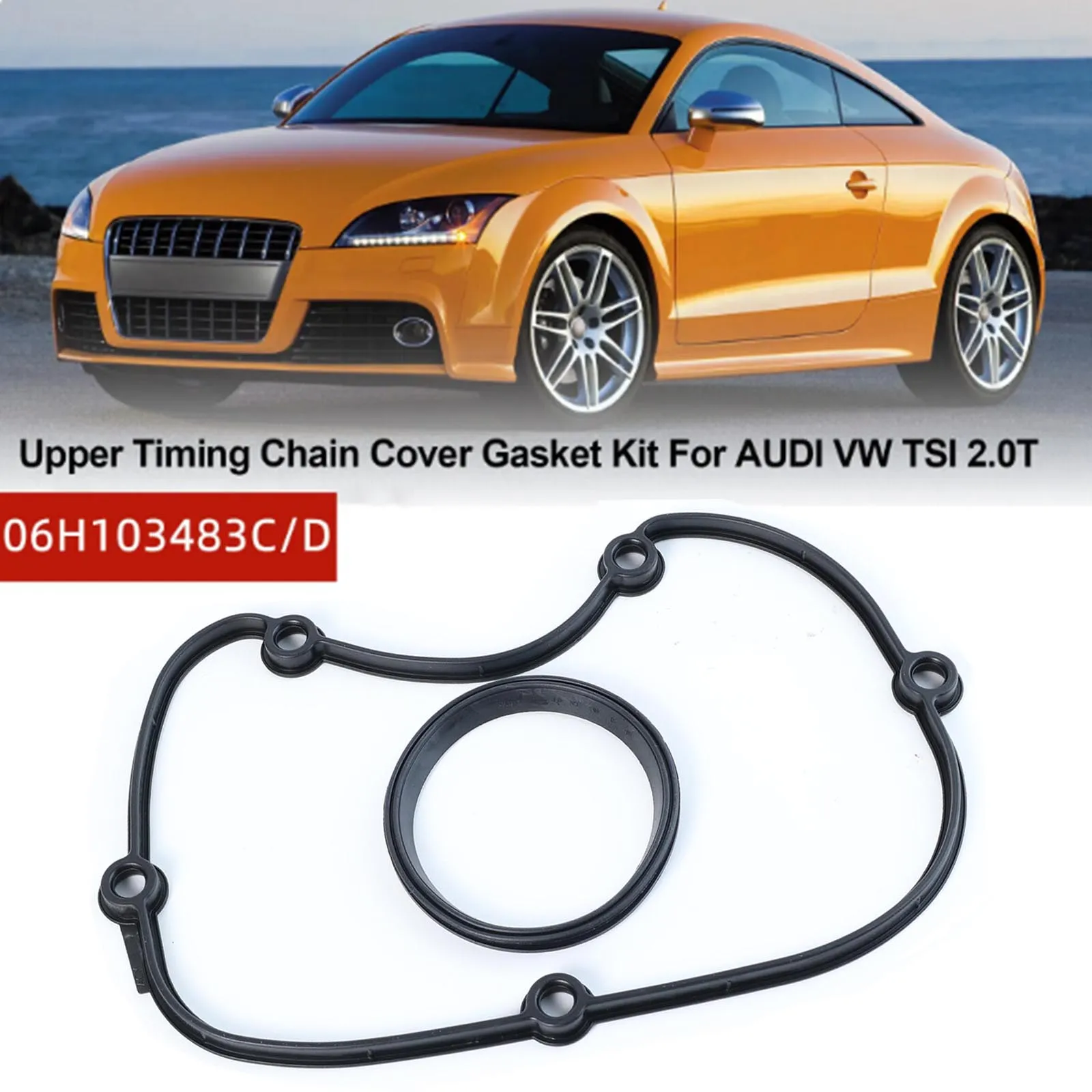 Ricambi auto guarnizione coperchio catena distribuzione superiore guarnizione per Audi A3 A4 Quattro TT VW Passat Golf 5 6 Jetta Tiguan 06 h103483c 06 h103483d
