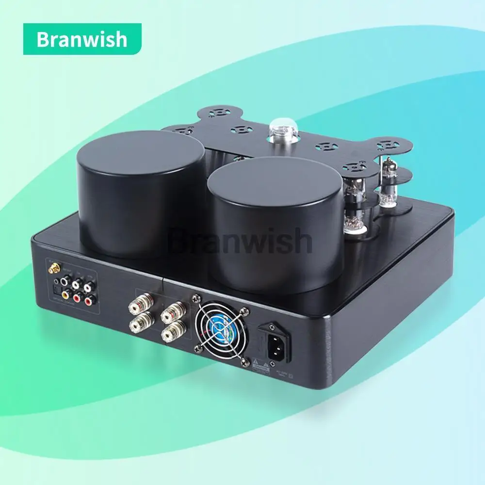 200W+200W High Power Fever Hifi Tube Amplifier Pre-stage Auido Speaker Amplifier Home Theater Bluetooth 5.0 Support 4-8Ω speaker