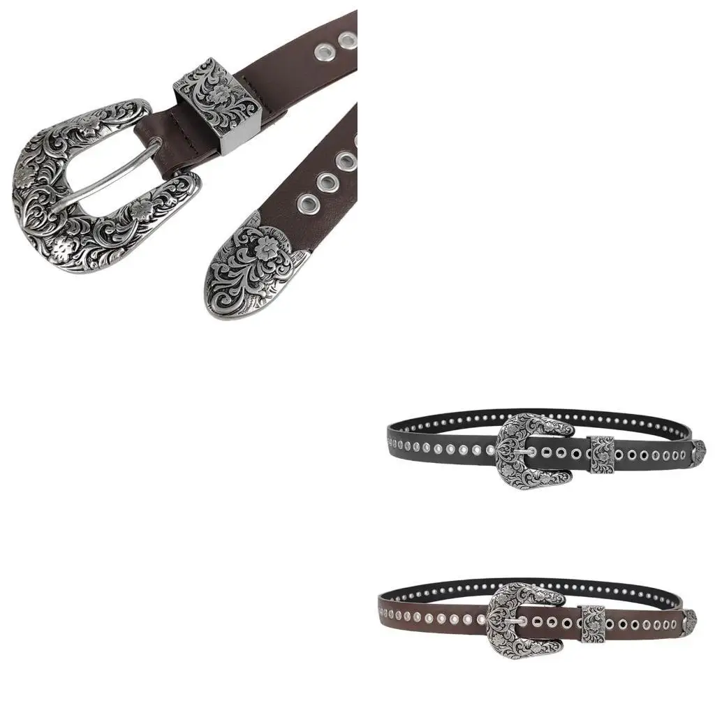 

652F Girls Punk Waist Belt for Banquet Idol Costume Jewelry Waist Body Jewelry for Party/Club for Jeans Pants Belt