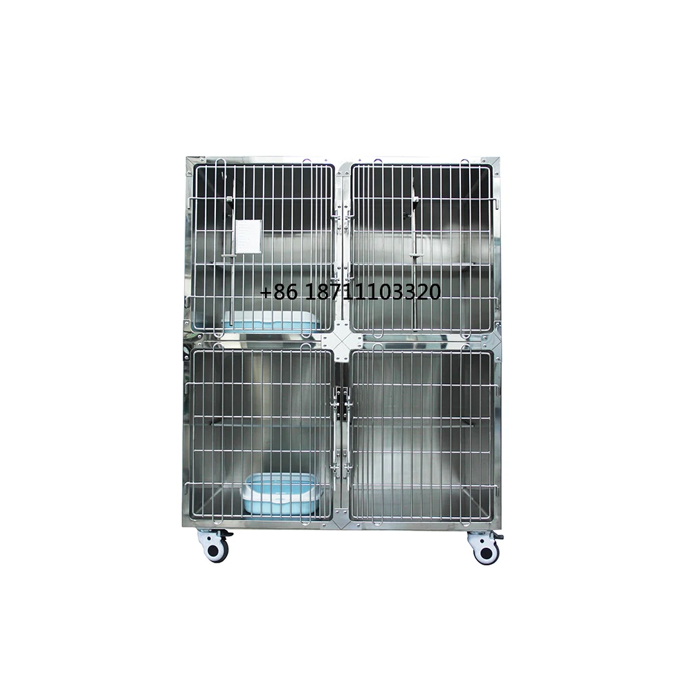 

Customized Multi-Layer Design Veterinary Grade Stainless Steel Personalisable Cat Cage